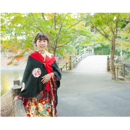 成人式 振袖 羽織 ロケ