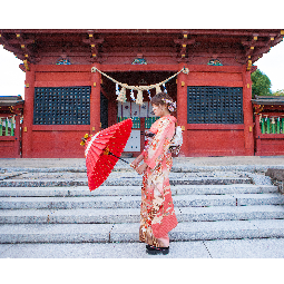 成人式 振袖 神社 ロケ